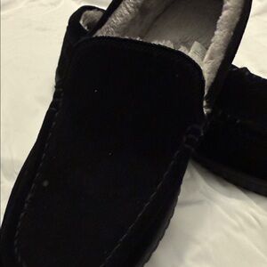 Men's Black Suede Loafers